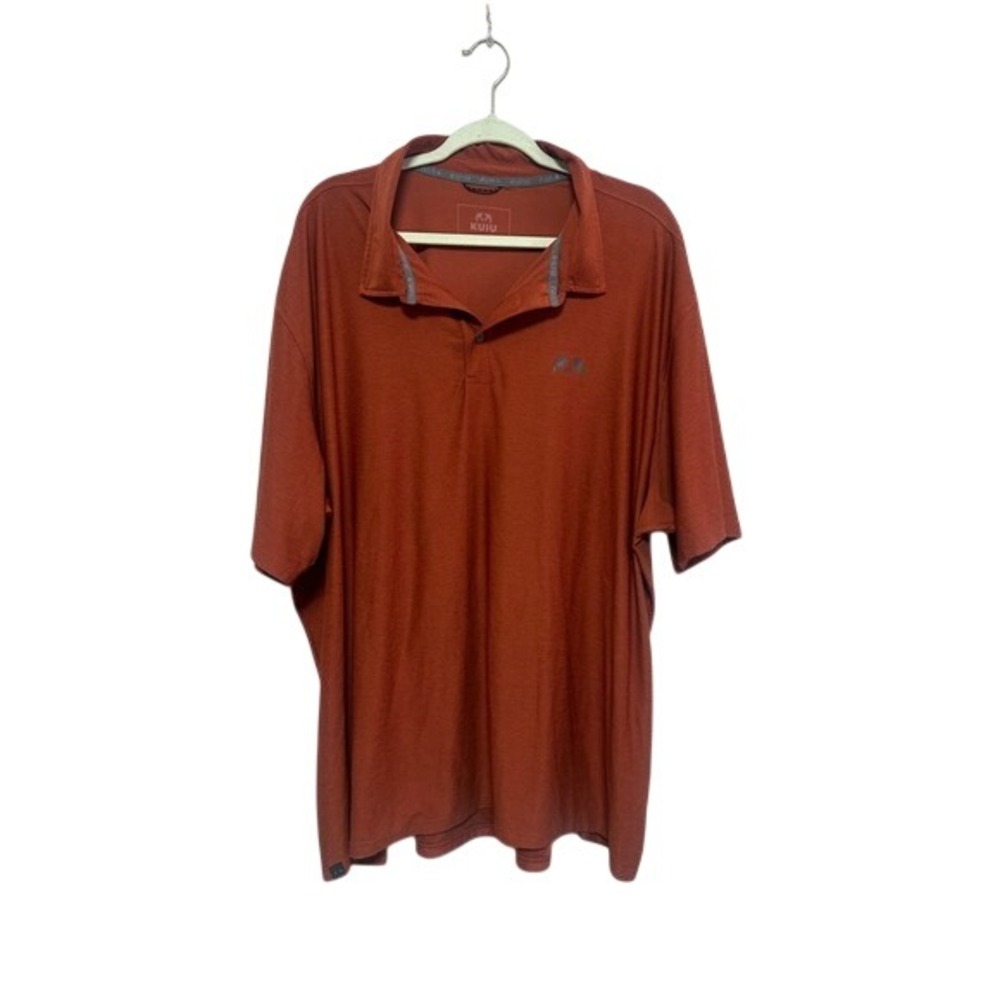 KUIU Men's 4XL Rust Performance Short Sleeve Polo